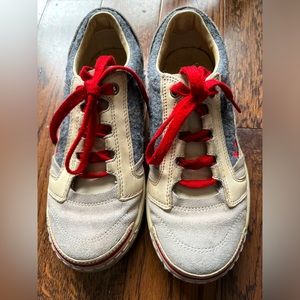 DIESEL sneakers.  vintage style. Suede and wool. Ladies  Size 7.